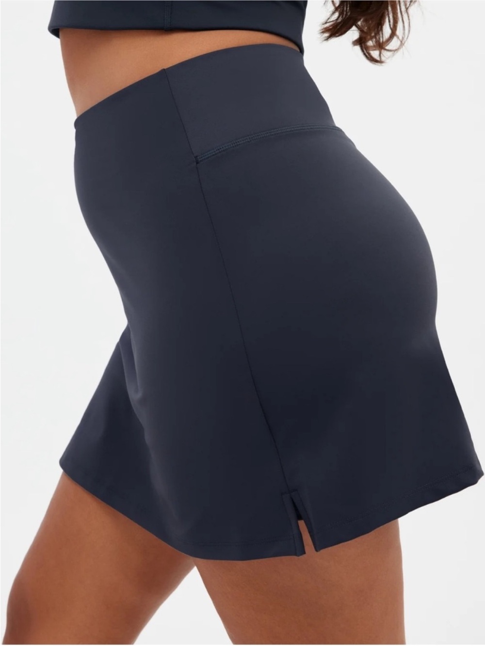 Girlfriend Collective High Rise Compression Sport Skort Navy Women’s Size Small
